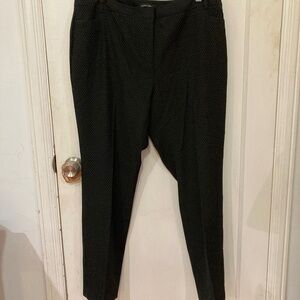 Amanda & Chelsea Black with White Dots Trousers - Size 16W